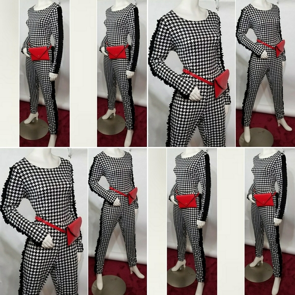 Pants & Jumpsuits | Checkered Two Piece Outfit | Poshmark